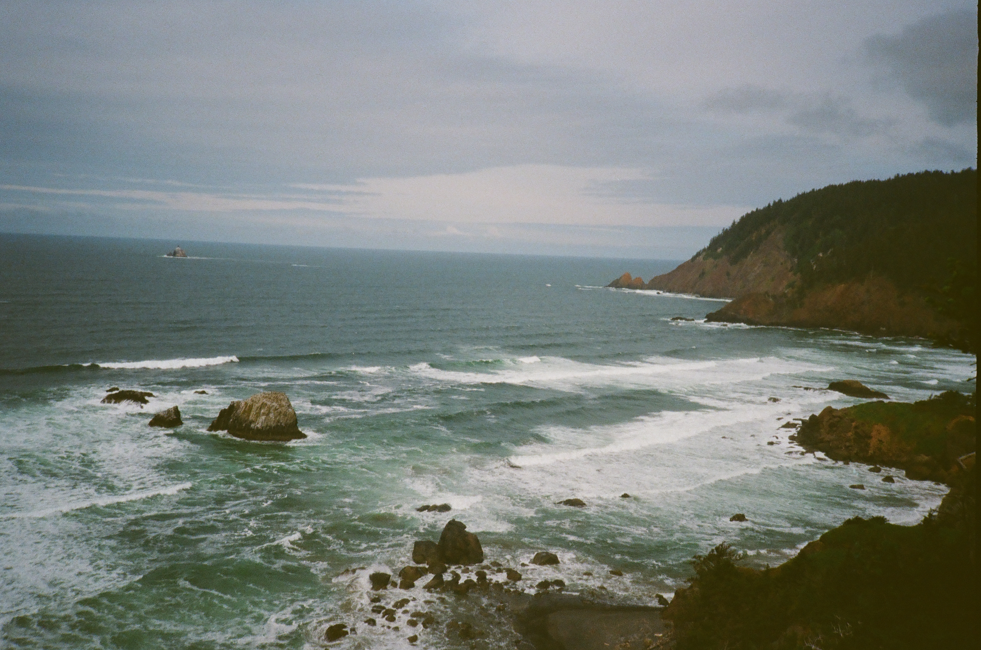 Aerial view of coast